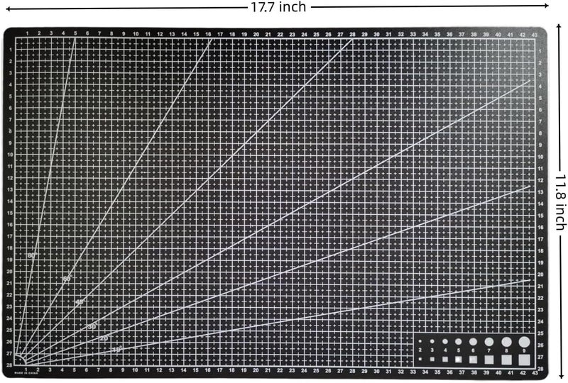 SCIKHEFT New A3 Double Side Craft Cutting Mat Cutting Board Sewing Pad Artist Carving Tools Handmade Crafts DIY Props (Black) - Image 3